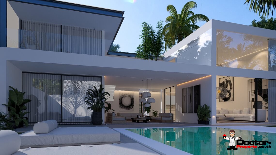 Modern 3 Bedroom Pool Villa in Chaweng, Koh Samui – For Sale